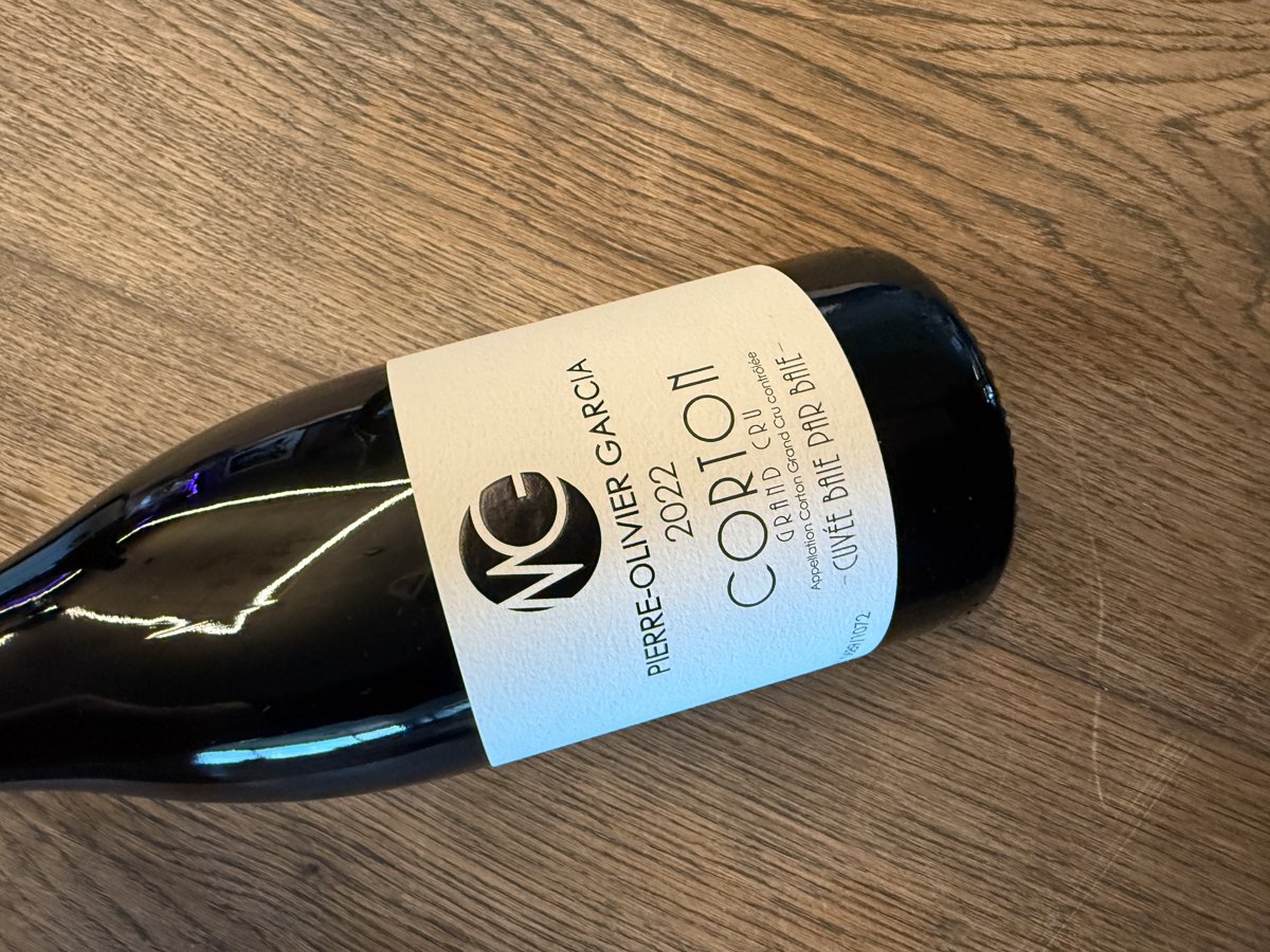PIERRE OLIVIER GARCIA CORTON GRAND CRU BAIE PAR BAIE 2022